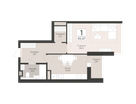 1-к. квартира, 45 м²