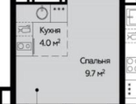 Студия, 21,2 м²