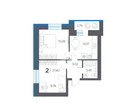2-к. квартира, 37,4&nbsp;м²
