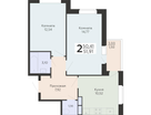 2-к. квартира, 51 м²