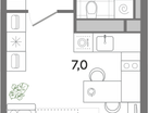 2-к. квартира, 29&nbsp;м²