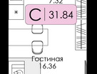 Студия, 31&nbsp;м²