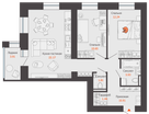 3-к. квартира, 65&nbsp;м²