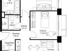 2-к. квартира, 65&nbsp;м²