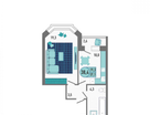 1-к. квартира, 38,4&nbsp;м²