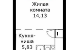 Студия, 28&nbsp;м²