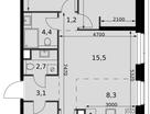 4-к. квартира, 88 м²