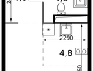 Студия, 25 м²