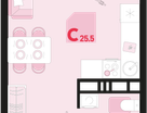 Студия, 25&nbsp;м²