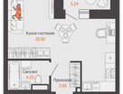 1-к. квартира, 32&nbsp;м²