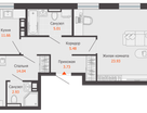 2-к. квартира, 68 м²