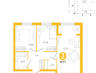 2-к. квартира, 58&nbsp;м²