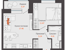 2-к. квартира, 40&nbsp;м²