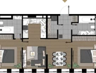2-к. квартира, 77&nbsp;м²