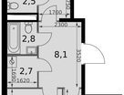 2-к. квартира, 57 м²