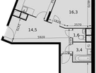 2-к. квартира, 62&nbsp;м²
