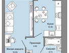 1-к. квартира, 36&nbsp;м²