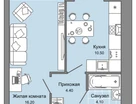 1-к. квартира, 36&nbsp;м²
