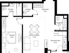 1-к. квартира, 62&nbsp;м²