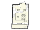 Студия, 27 м²