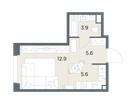 Студия, 28&nbsp;м²