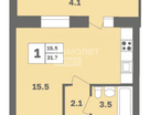 Студия, 31,7&nbsp;м²