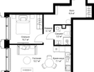1-к. квартира, 43 м²