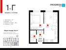 1-к. квартира, 35 м²