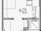 1-к. квартира, 12,7&nbsp;м²