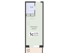 1-к. квартира, 25&nbsp;м²