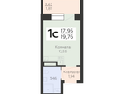 1-к. квартира, 19&nbsp;м²