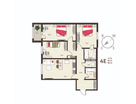 3-к. квартира, 88,2&nbsp;м²