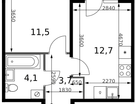 1-к. квартира, 33 м²