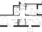 2-к. квартира, 55 м²