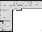 3-к. квартира, 85&nbsp;м²