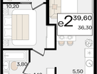 Студия, 39&nbsp;м²