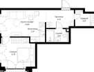 1-к. квартира, 42&nbsp;м²