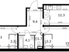 2-к. квартира, 60 м²