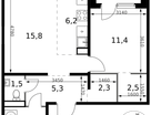 2-к. квартира, 50 м²