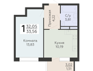 1-к. квартира, 33&nbsp;м²