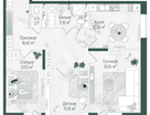 3-к. квартира, 89&nbsp;м²