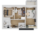 2-к. квартира, 55,3 м²