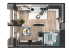 Студия, 38&nbsp;м²