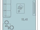 Студия, 24&nbsp;м²