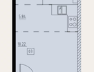 Студия, 28,3&nbsp;м²