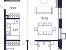 2-к. квартира, 72&nbsp;м²