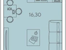 Студия, 25&nbsp;м²