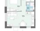 1-к. квартира, 36&nbsp;м²
