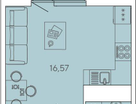 Студия, 26&nbsp;м²