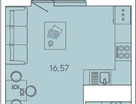 Студия, 26&nbsp;м²
